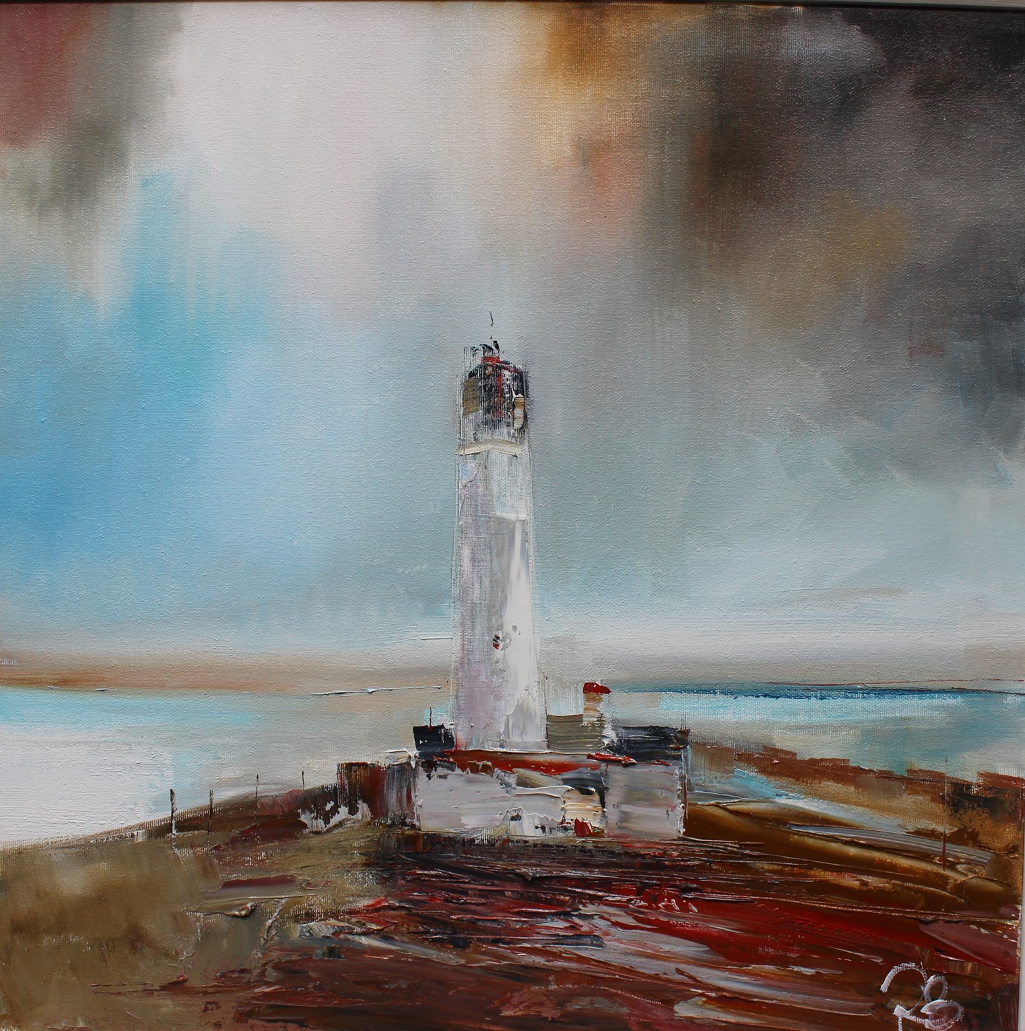 'Lighthouse amid a storm' by artist Rosanne Barr